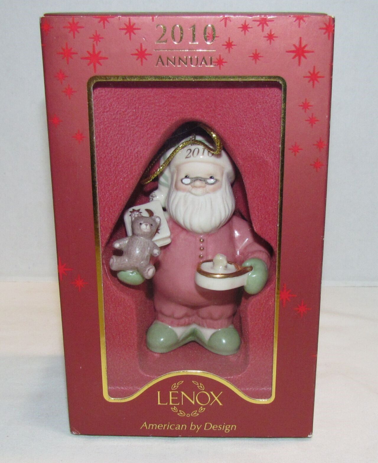 Lenox 2010 Santa's Slumber Annual Ornament, New in Box