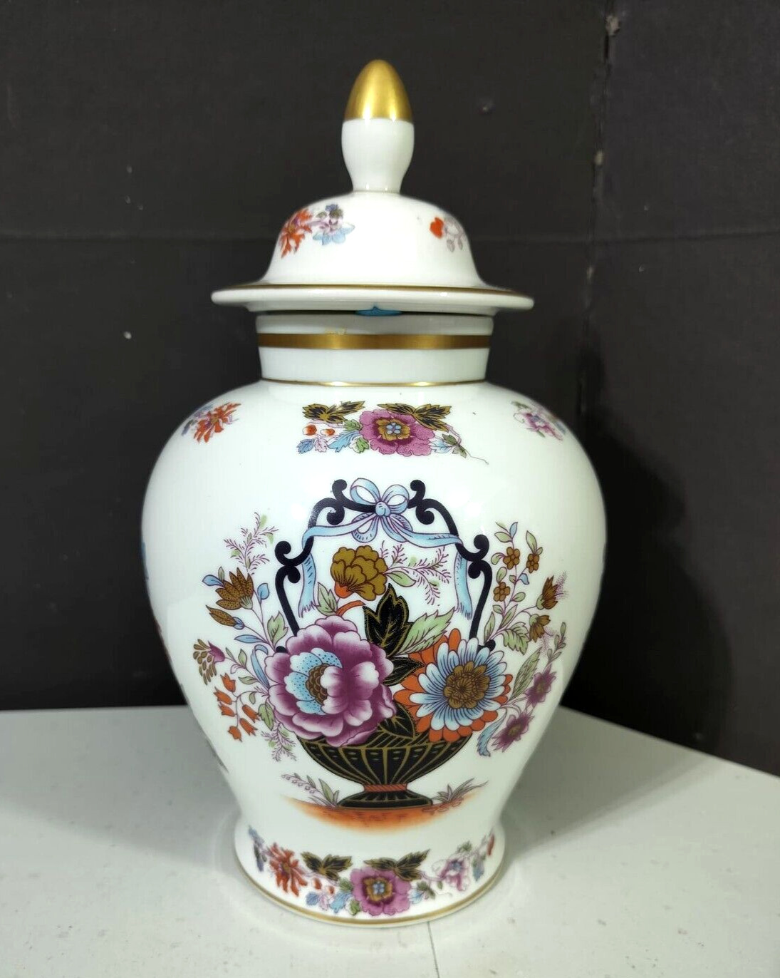Antique French Limoges Porcelain Covered Urn, 11