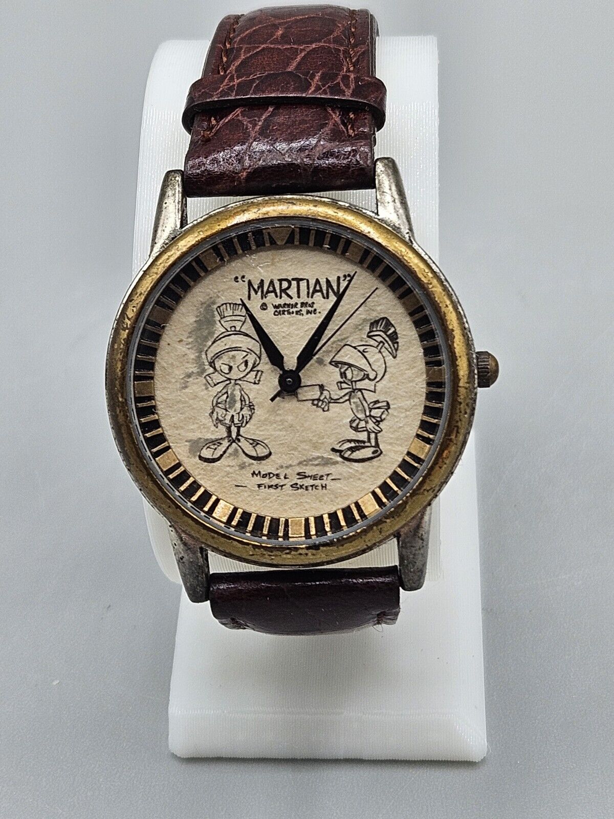 Vintage Marvin The Martian Warner Bros Sketchbook Watch Limited Edition RARE 