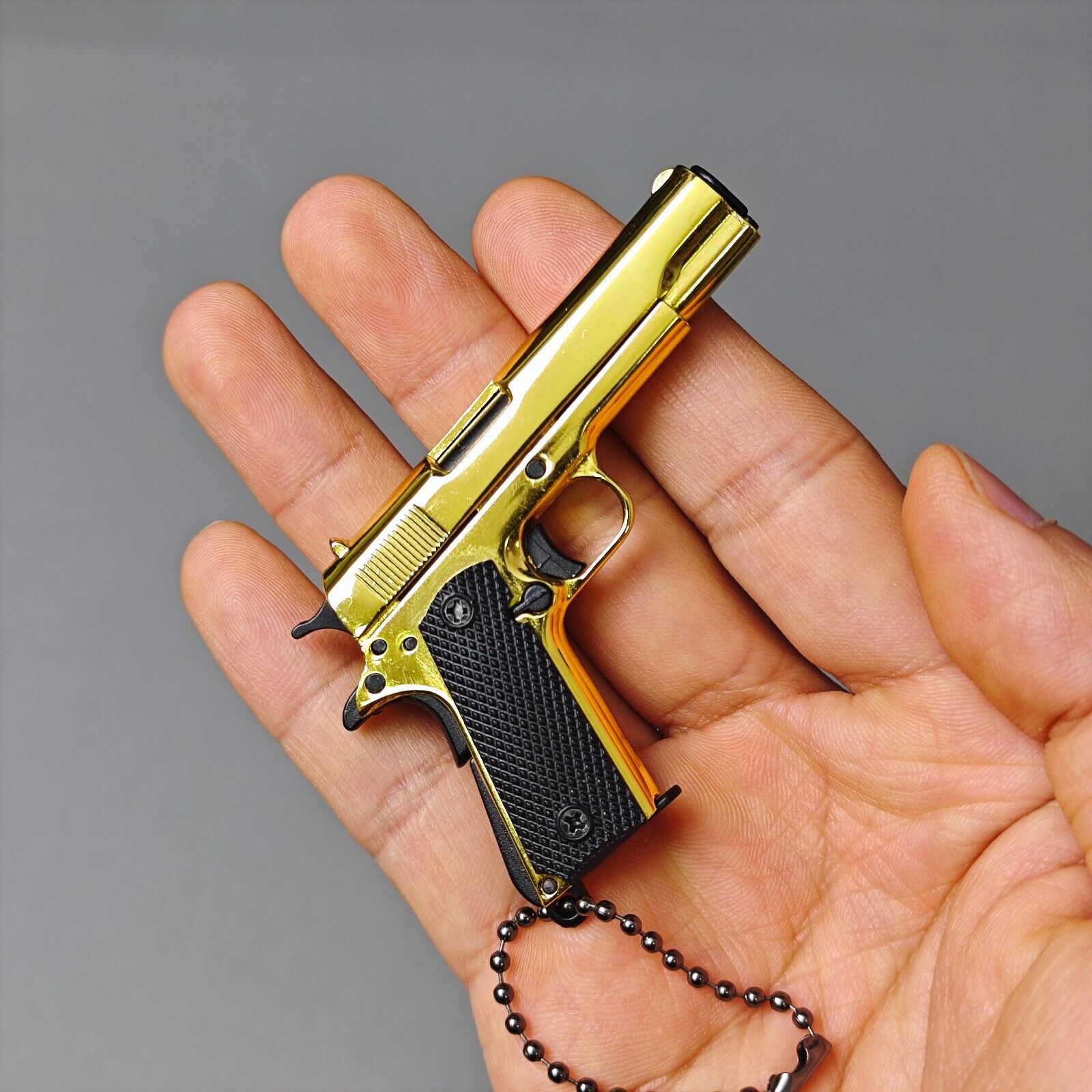 1911 Metal Keychain,Mini Pistol Keychain Pistol Shaped Keychain for Man,Husband