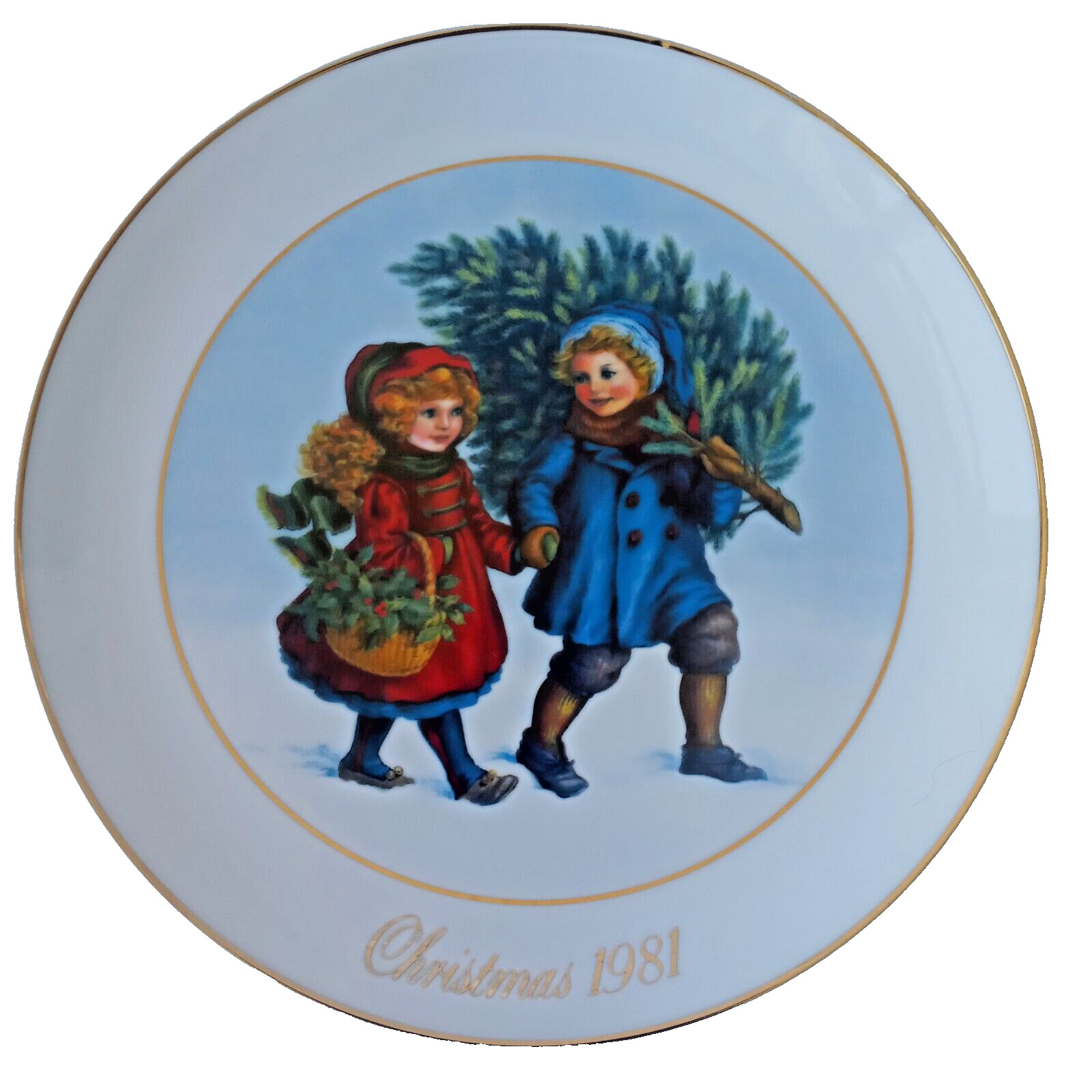 Avon Christmas Memories Series Porcelain Collectible Plate 9\