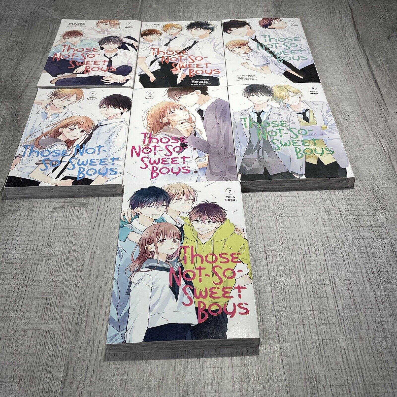 Those not so sweet boys ( vol. 1-7) English Manga Graphic Novels EUC