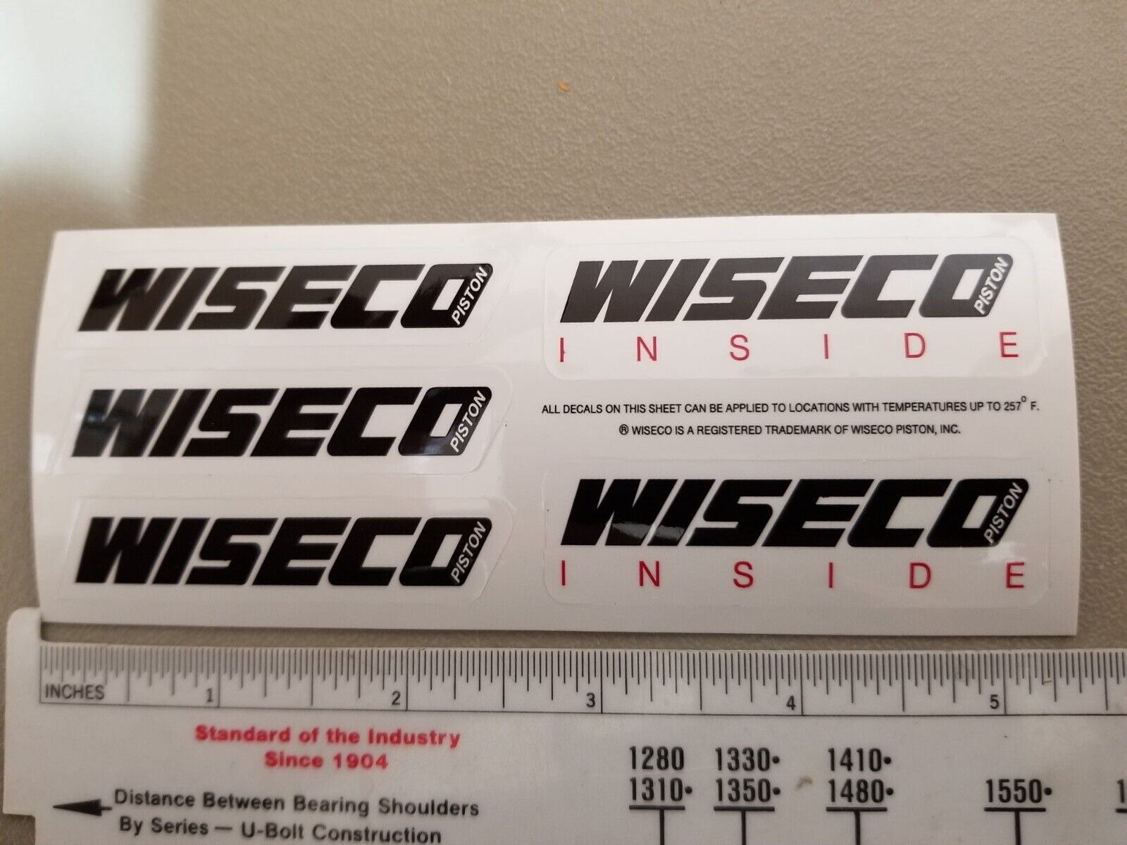 WISECO Piston HIGH-TEMP Decal/Stickers motocross SUPERCROSS mx sx GNCC Pit bike