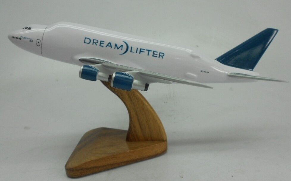 B-747 Boeing Dreamlifter LCF B747 Airplane Desktop Kiln Wood Model 