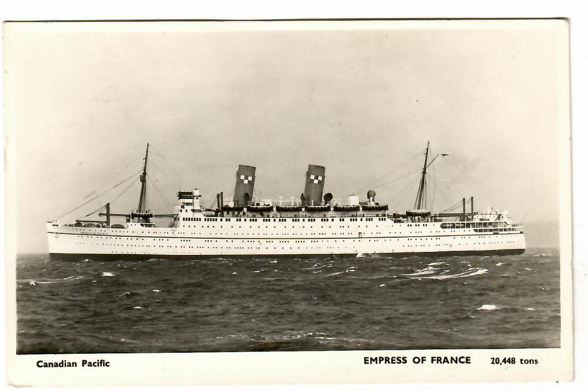 EMPRESS OF FRANCE (1928) -- Canadian Pacific Line (Was DUCHESS OF BEDFORD 1948)