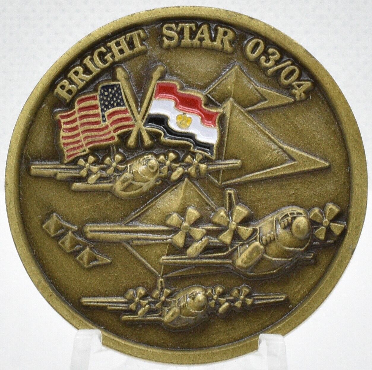 03/04 Operation Bright Star Cairo Egypt US CENTCOM Challenge Coin