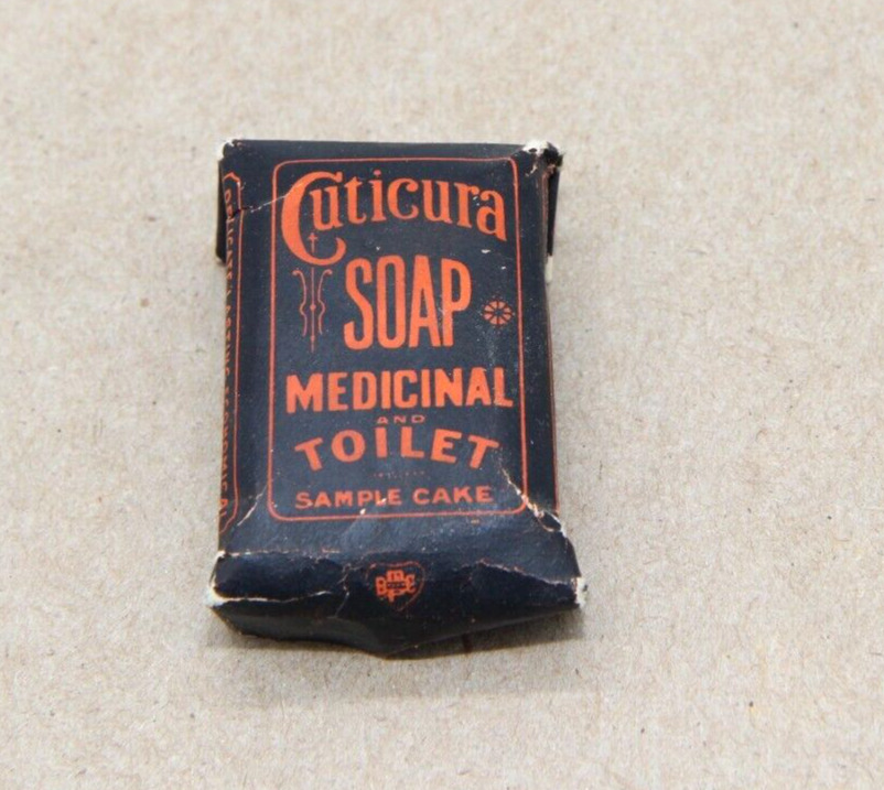 Vintage Cuticura Medicated Soap Bar Unused Unwrapped Sample Size