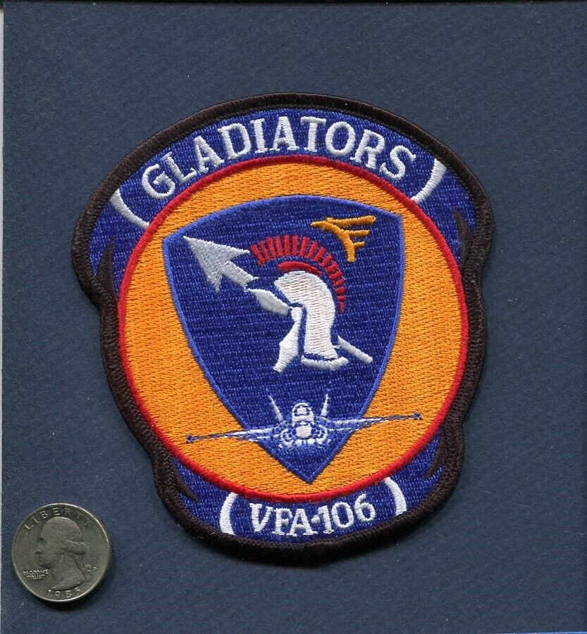 VFA-106 GLADIATORS US NAVY F-18 HORNET F-18 SUPER HORNET Squadron Patch