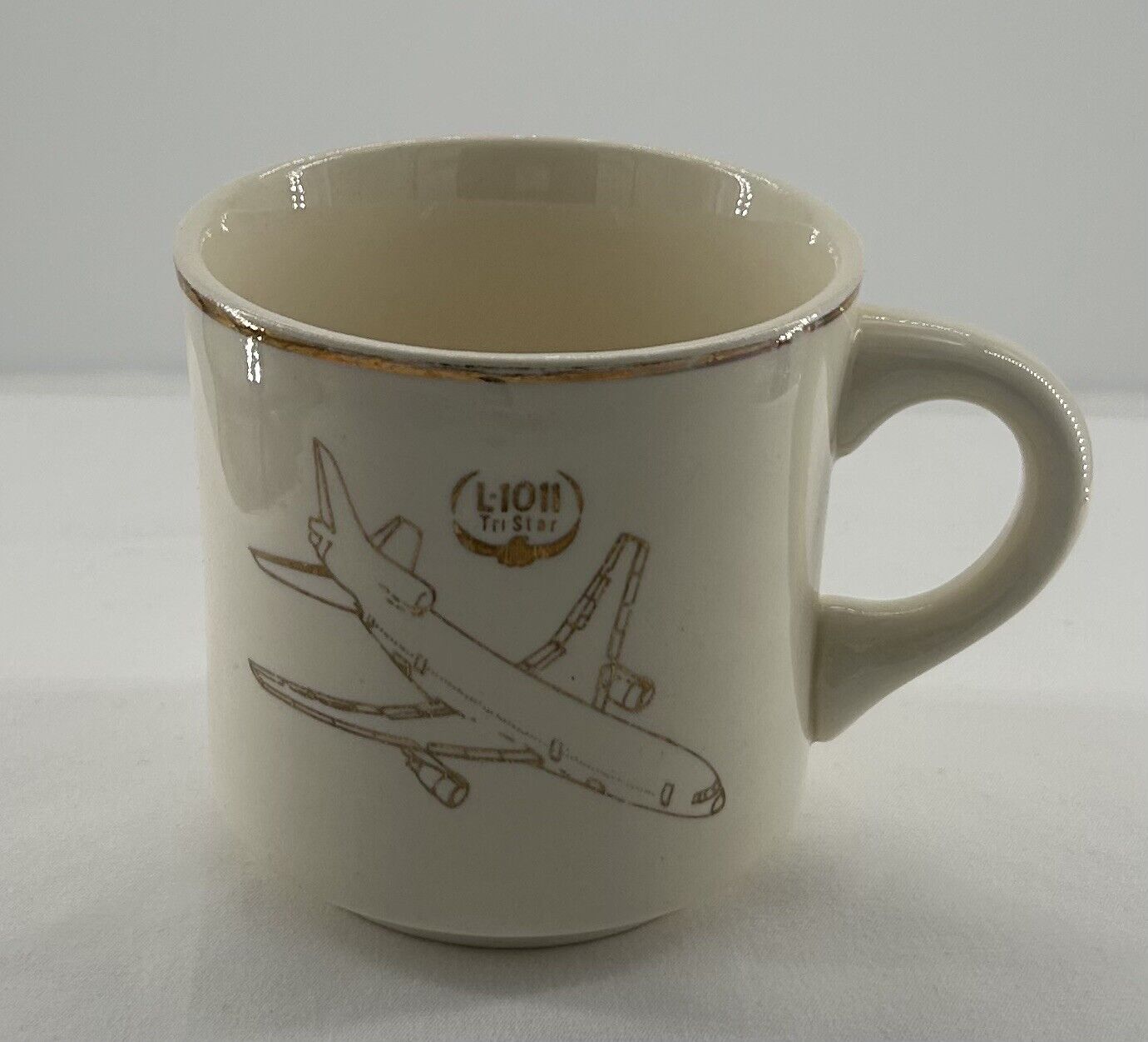 L 1011 Tri Star Lockheed Airplane Promo Coffee Cup Vintage