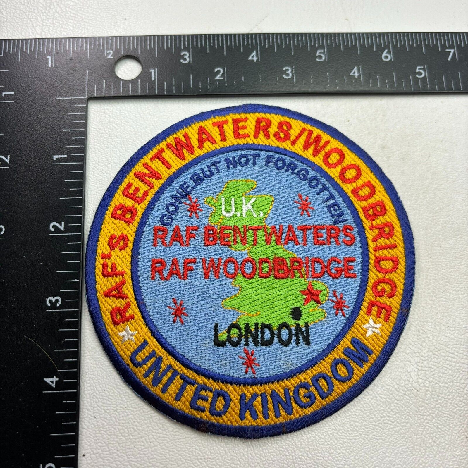 RAF BENTWATERS RAF WOODBRIDGE Royal Air Force London United Kingdom Patch 421F