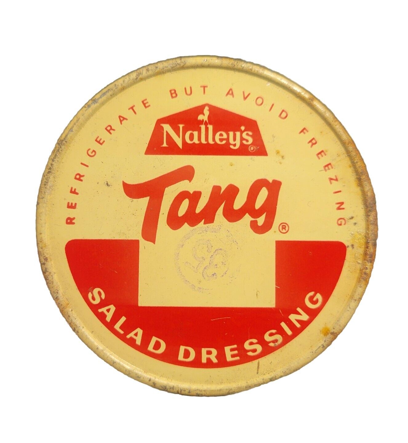 Nalley\'s Tang Salad Dressing Advertising Lid 1950s Vintage Collectible 