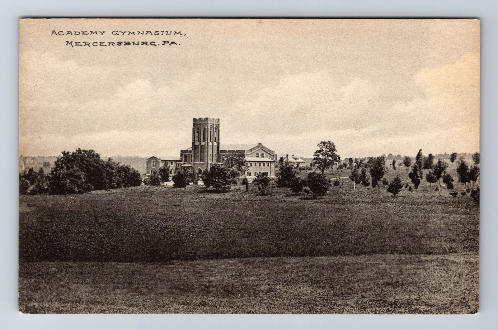 Mercersburg PA-Pennsylvania, Academy Gymnasium, Antique, Vintage Postcard