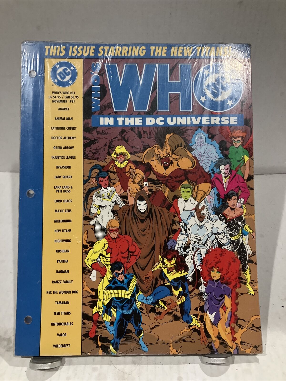 WHO'S WHO IN THE DC UNIVERSE # 14 LOOSE LEAF SEALED 1991 NEW TEEN TITANS