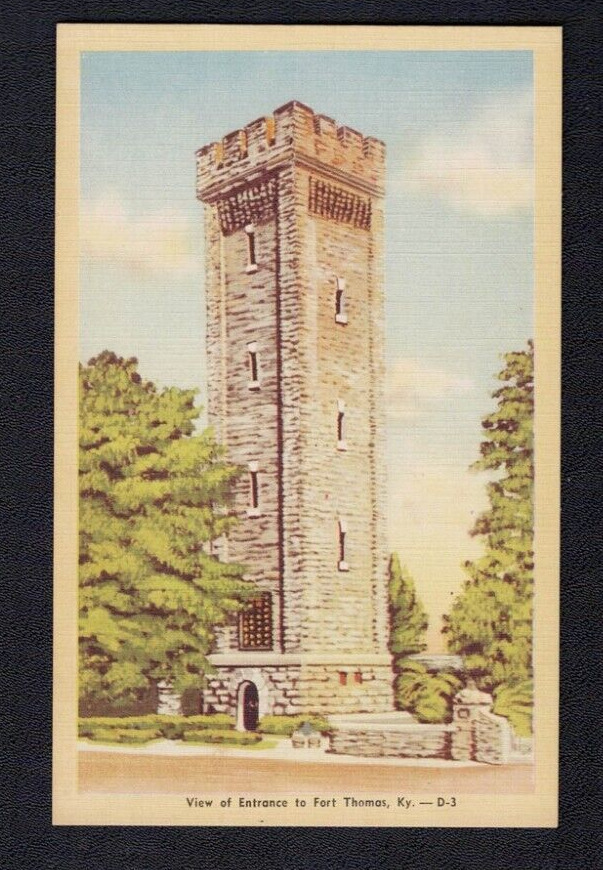 Fort Thomas KY Kentucky Entrance Tower Old Ft Thomas Campbell County Postcard