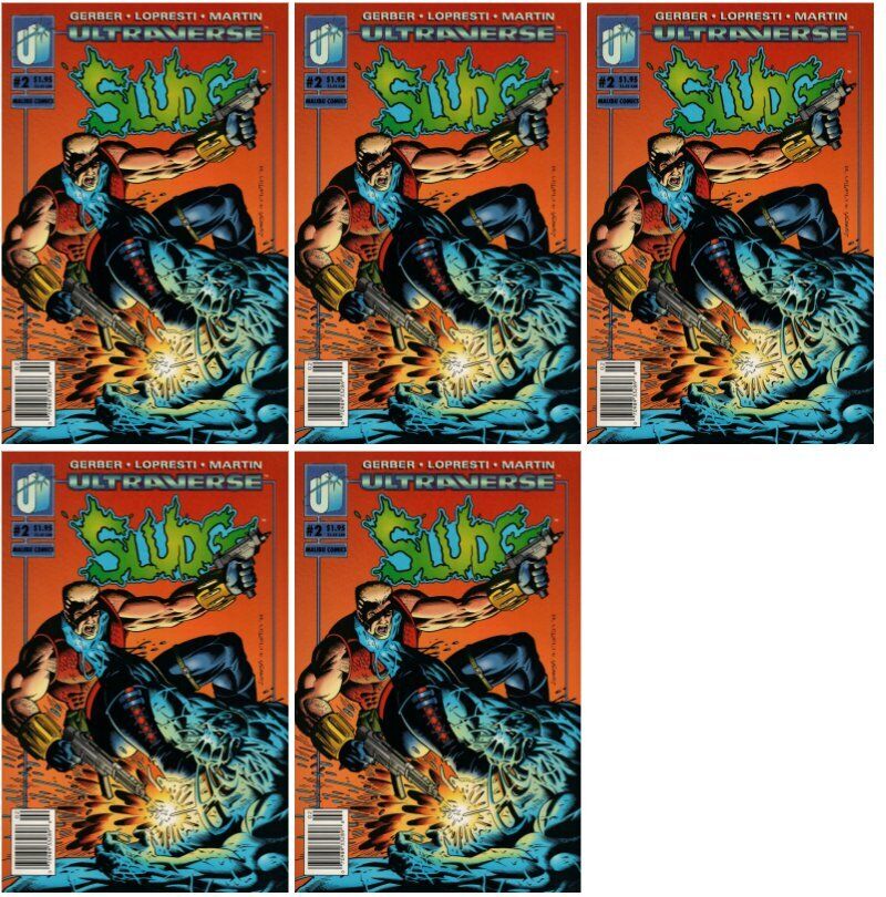Sludge #2 Newsstand Cover (1993-1994) Ultraverse - - 5 Comics