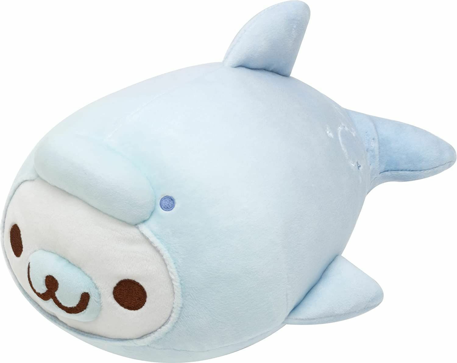 San-X Character Mamegoma Stuffed Toy M Size 25cm Plush Doll White Dolphin Cute