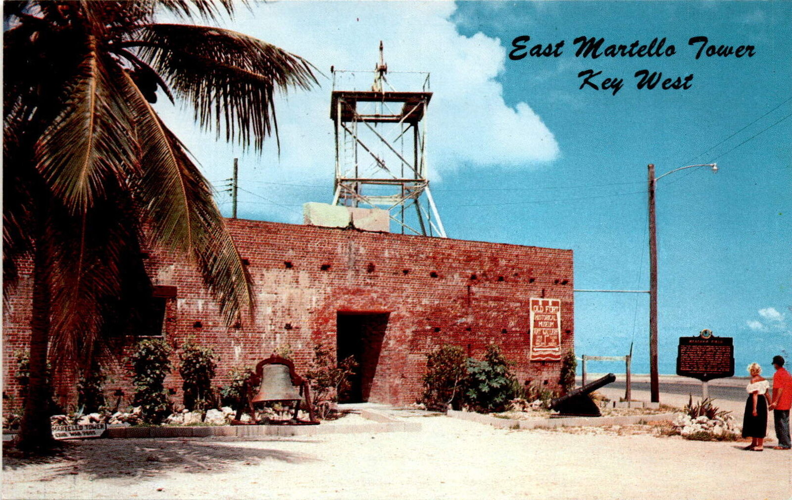 Key West, Florida, East Martello Tower, historical site, art gallery, Postcard