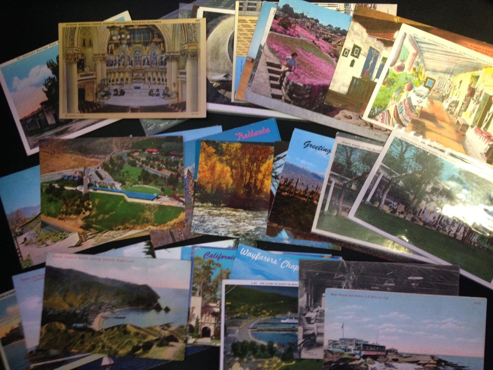 40+ Postcard lot, California. Set 2. Nice