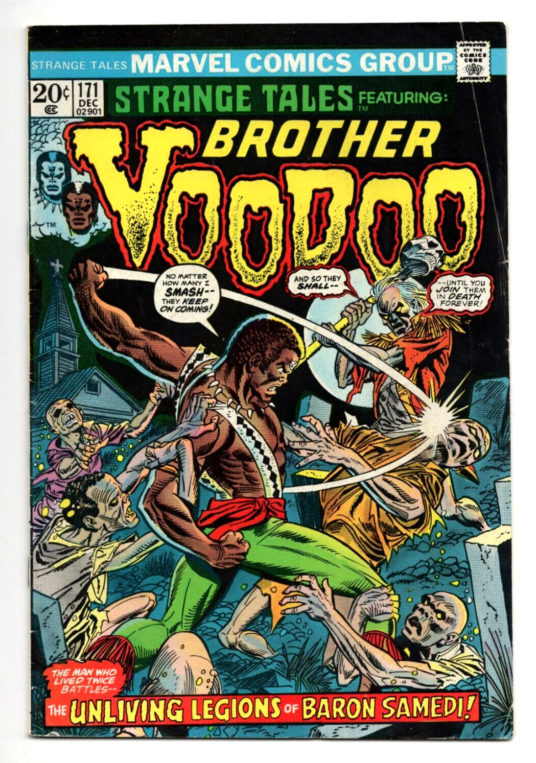 Strange Tales #171 3.0 (OW/W) GD/VG Brother Voodoo Marvel Comics 1973 Bronze Age