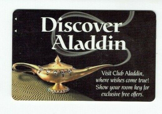 Aladdin Room KEY Card Las Vegas Casino Hotel - Now Planet Hollywood - Genie Lamp