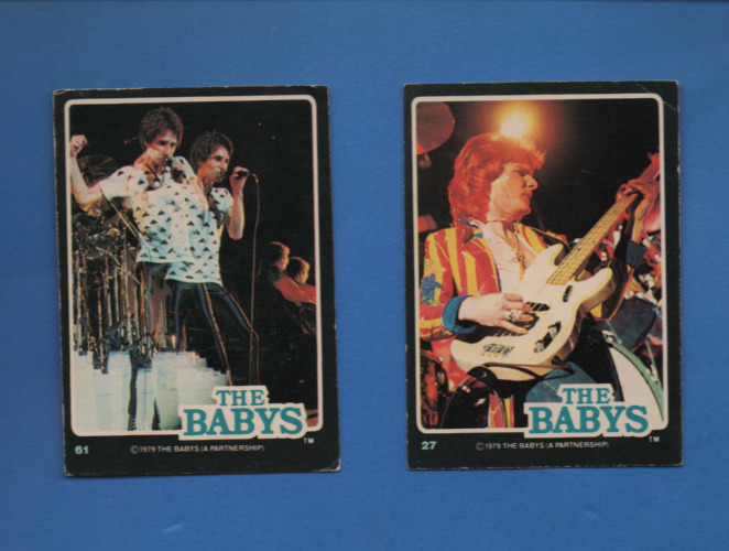 2-1979 THE BABYS CARDS #s 27 & 61