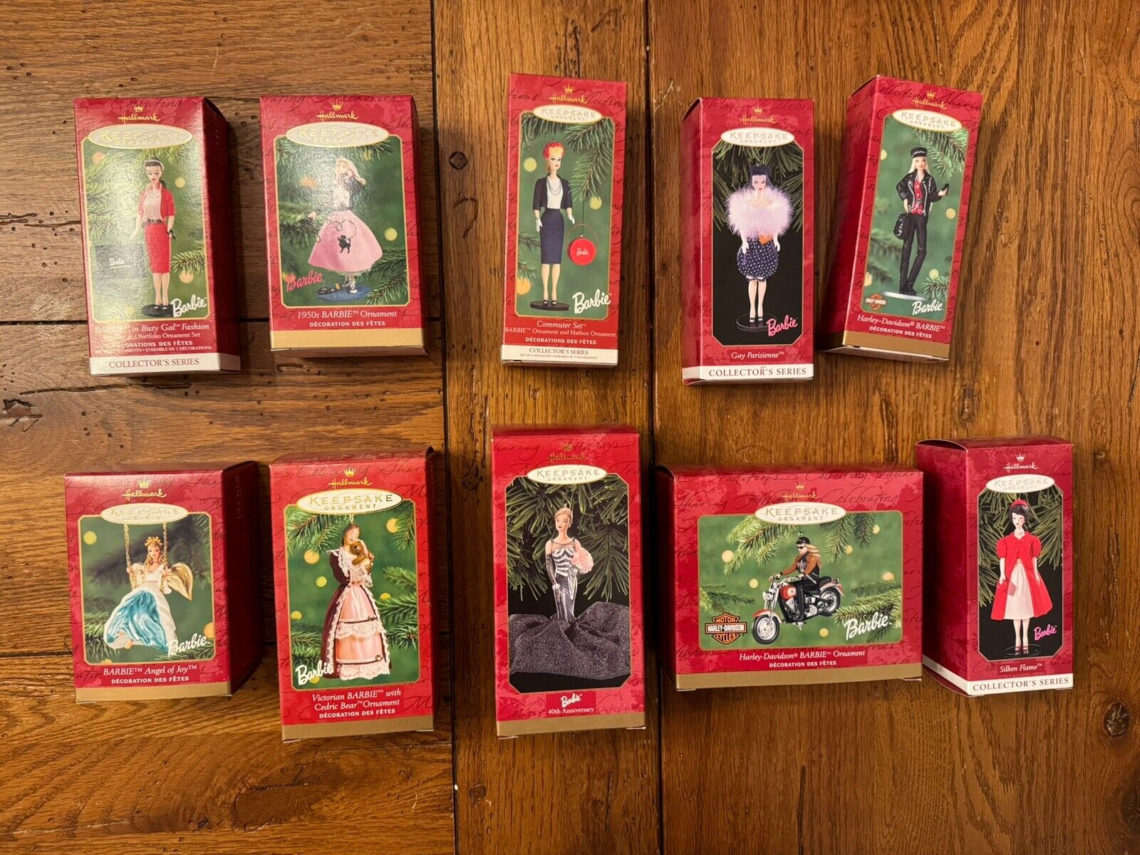 Lot Of 55 Barbie Hallmark Ornaments