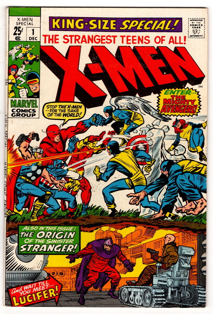 X-Men King Size Special #1, 1970, Vintage Marvel Comic, BETTER GRADE