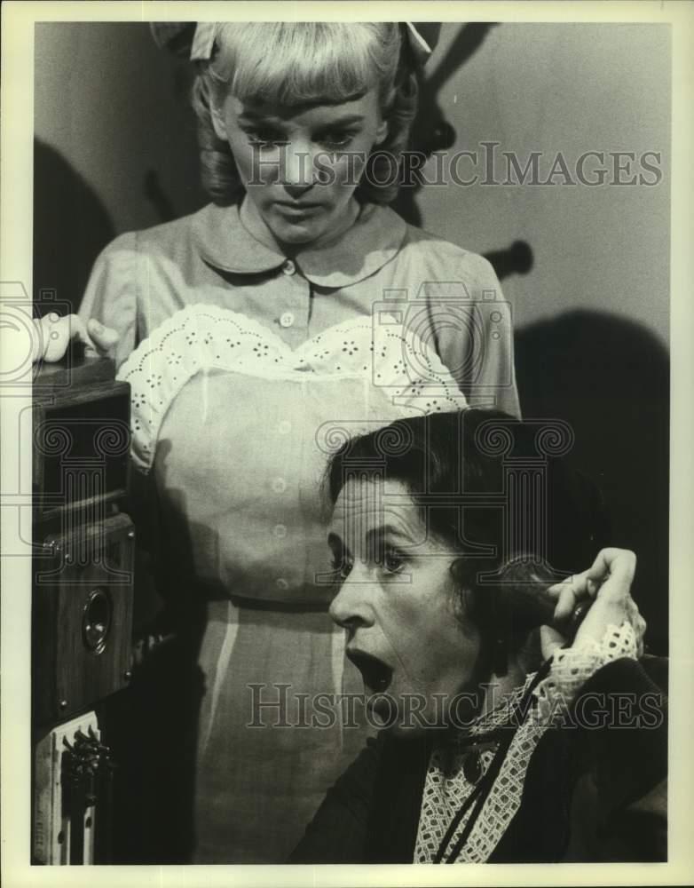 1979 Press Photo Actors Alison Arngrim and Katherine MacGregor on NBC Television