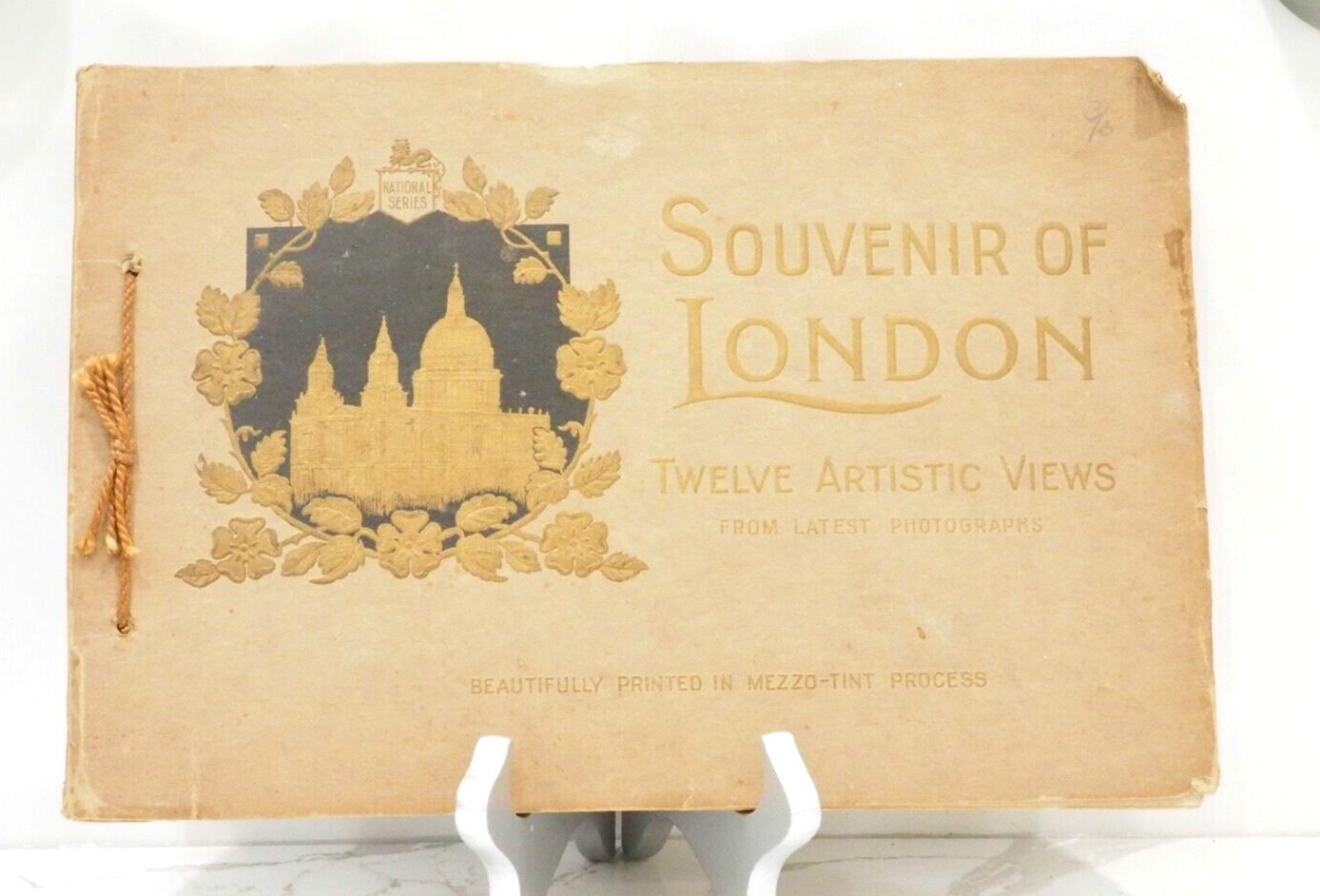 Antique Souvenir of London Book, 12 Artistic Views, London Tourist Guide