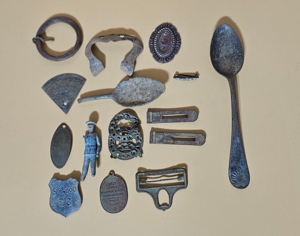 Dug 15 Piece Relic Collection - 19th & 20th Century - Metal Detecting Finds