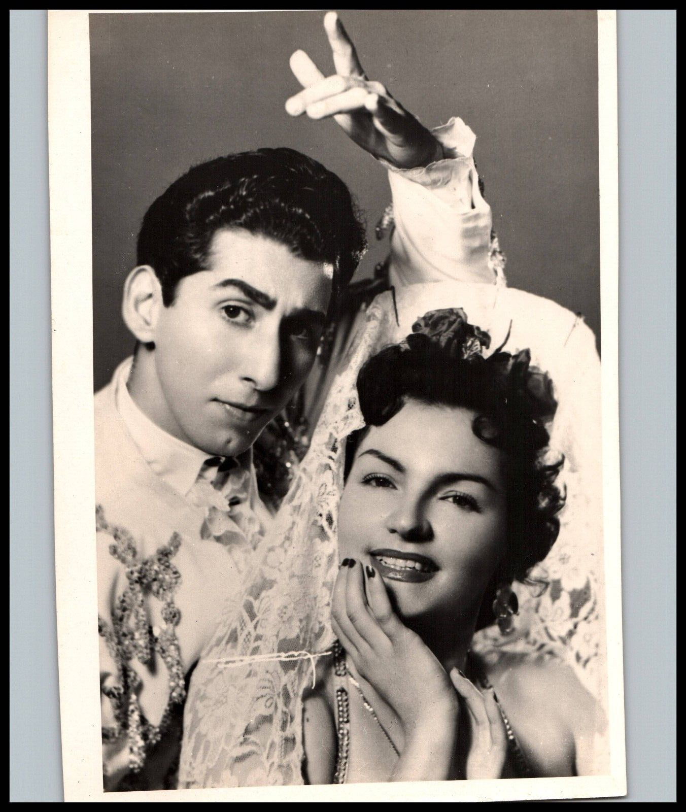 SPAIN SPANISH DANCERS AURORA & VARGAS PORTRAIT 1950s CUBAN AGENCY ORIG PHOTO 400