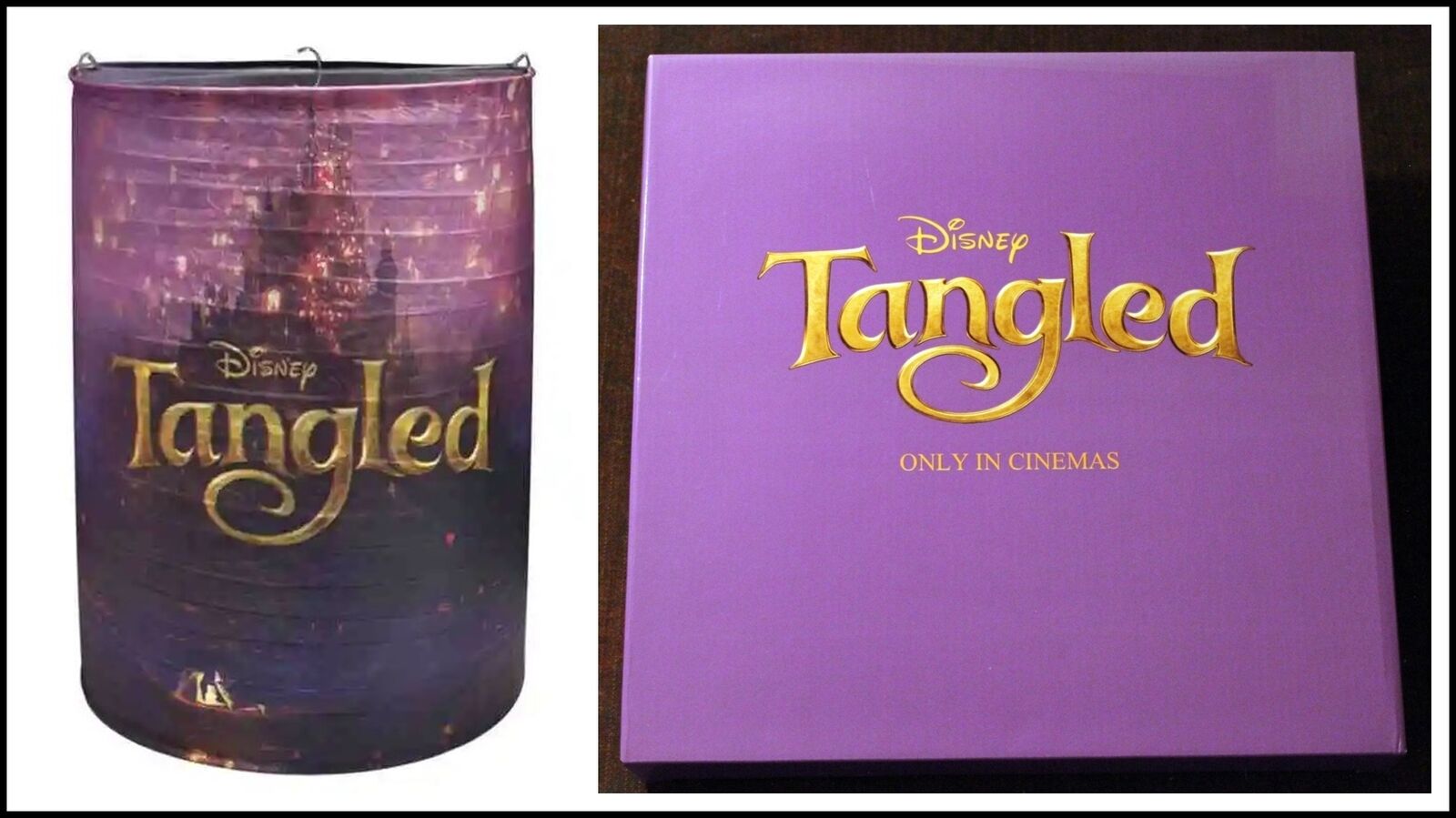 Walt Disney Animation Crew 2010 Tangled Rapunzel Paper Lantern collapsing 12x15