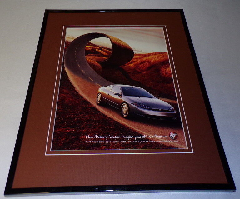 1999 Mercury Cougar Framed 11x14 ORIGINAL Vintage Advertisement