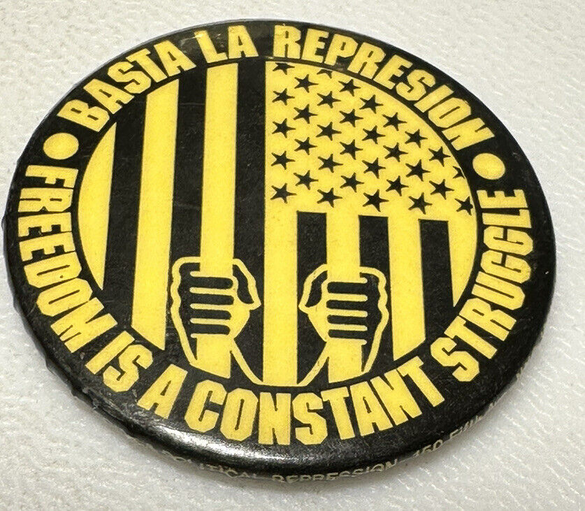Vintage Freedom Social Justice Civil Rights Struggle Protest Pin Pinback Button