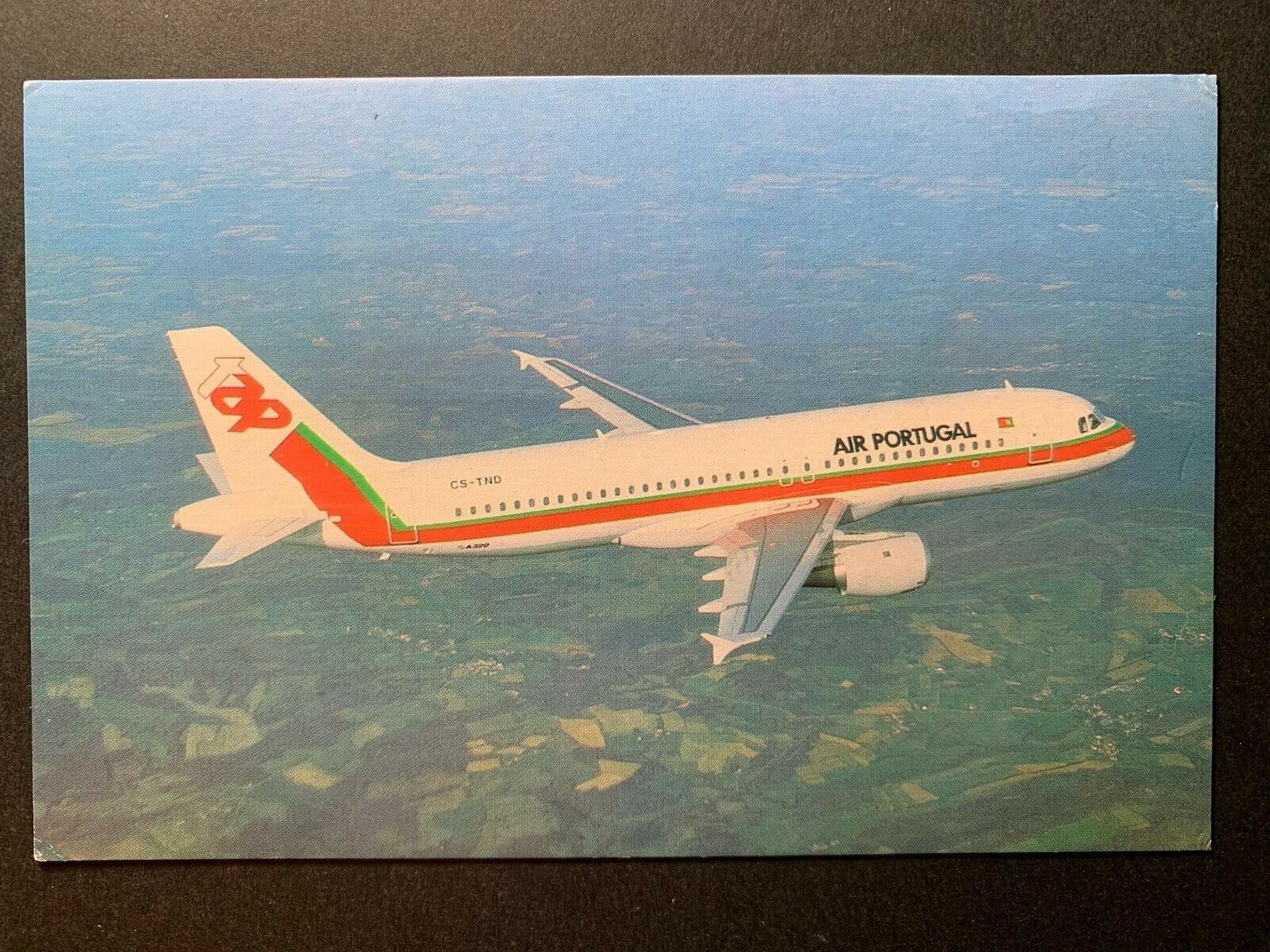 Postcard Air Portugal Airbus A320 Aircraft - Airline Issued