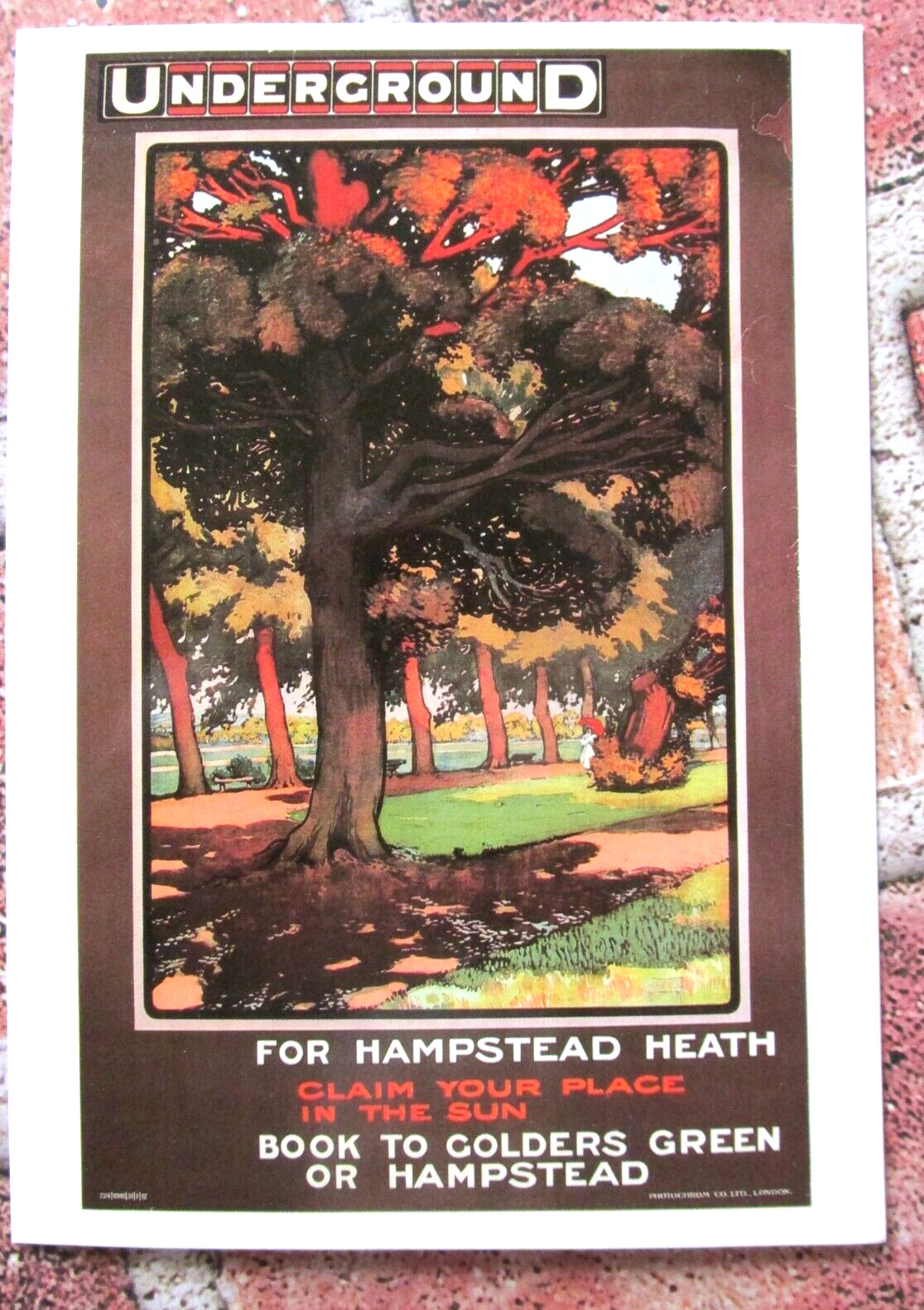 London Transport Museum Postcard Hampstead Heath by Underground Repro Poster Art