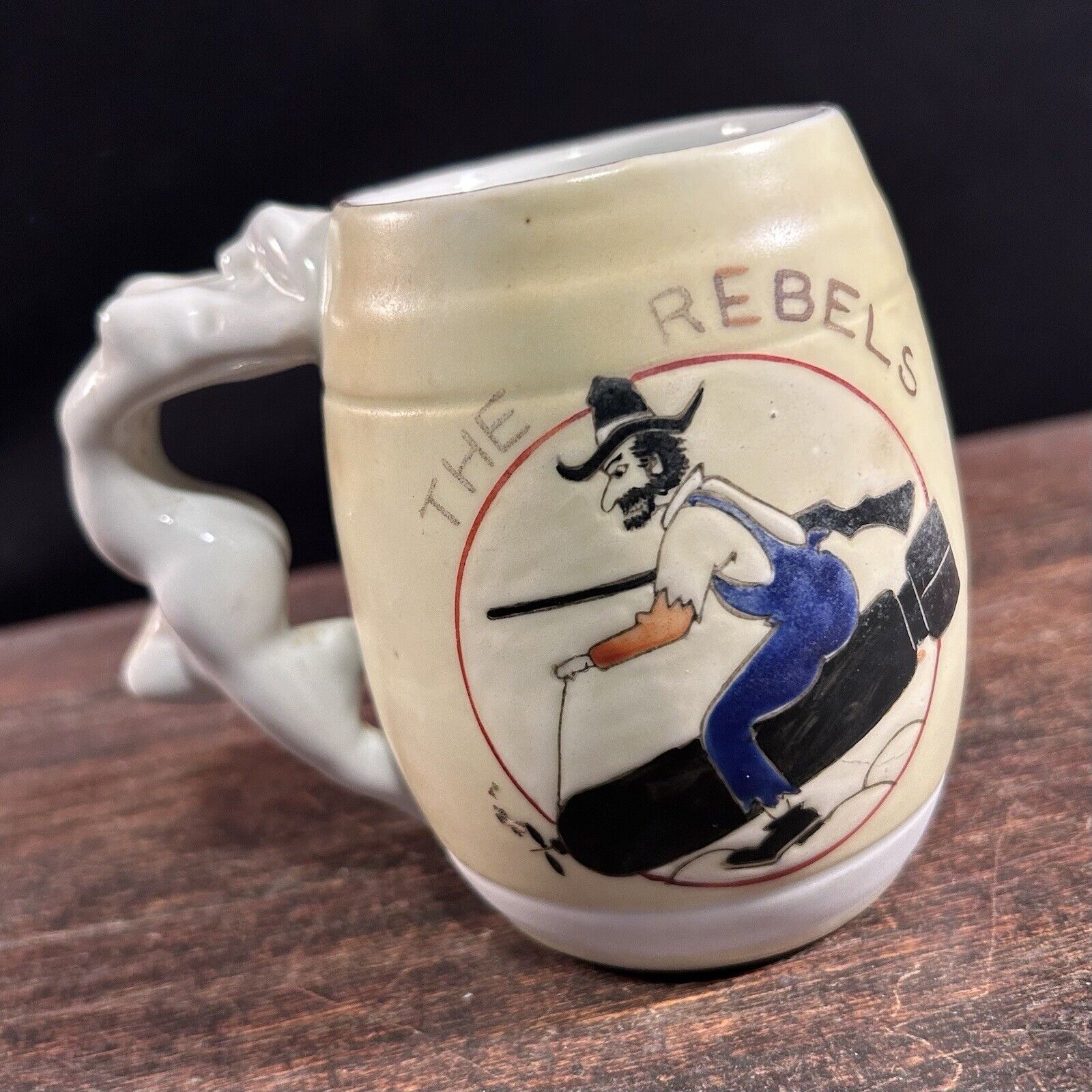 Vintage Military 730th Bomb Squadron Coffee Mug WWII Korea The Rebels Air Force