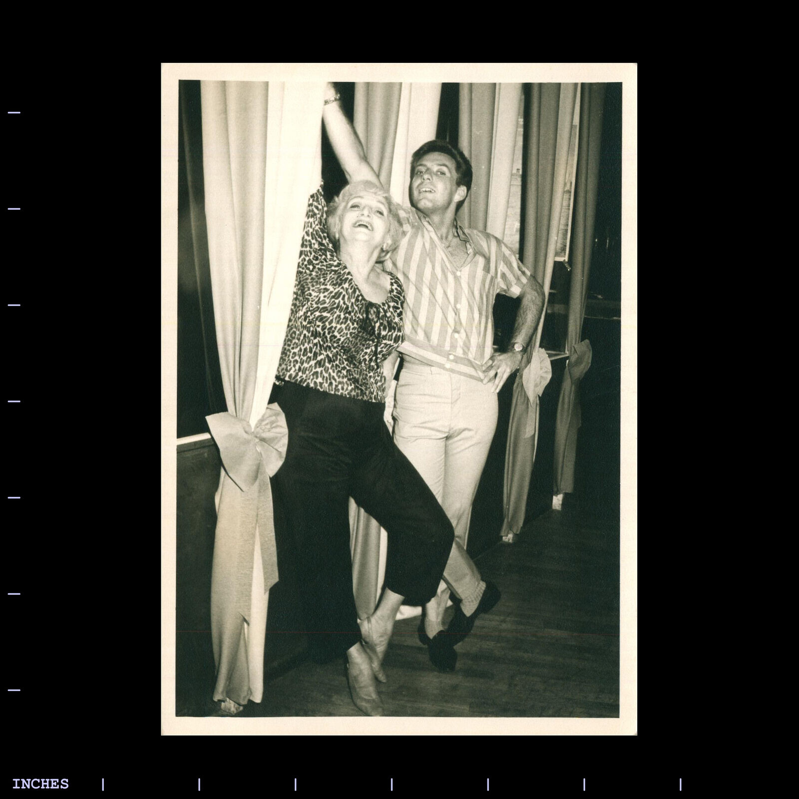 Vintage Photo MAN AND WOMAN DOING BALLET POSE