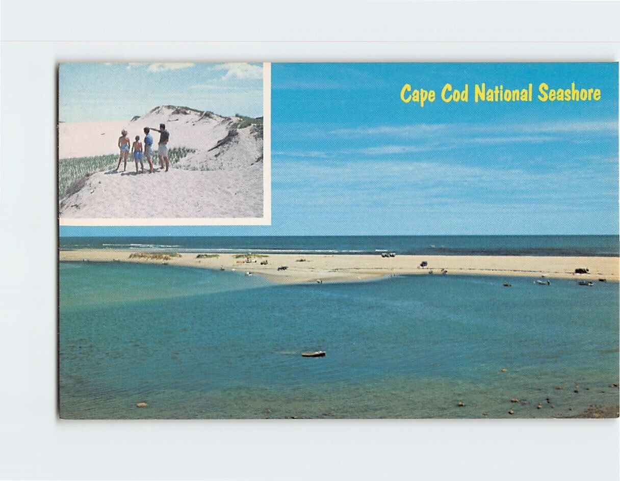 Postcard Nauset Beach Cape Cod National Seashore Orleans Massachusetts USA