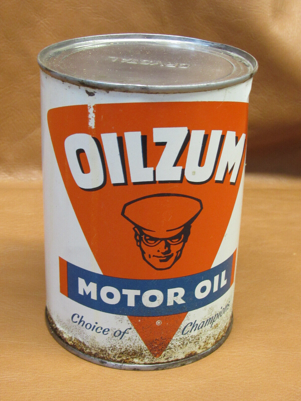 Oilzum Crystal Motor Oil Can Unopened Quart Tin Litho Not Paper Label 1950s