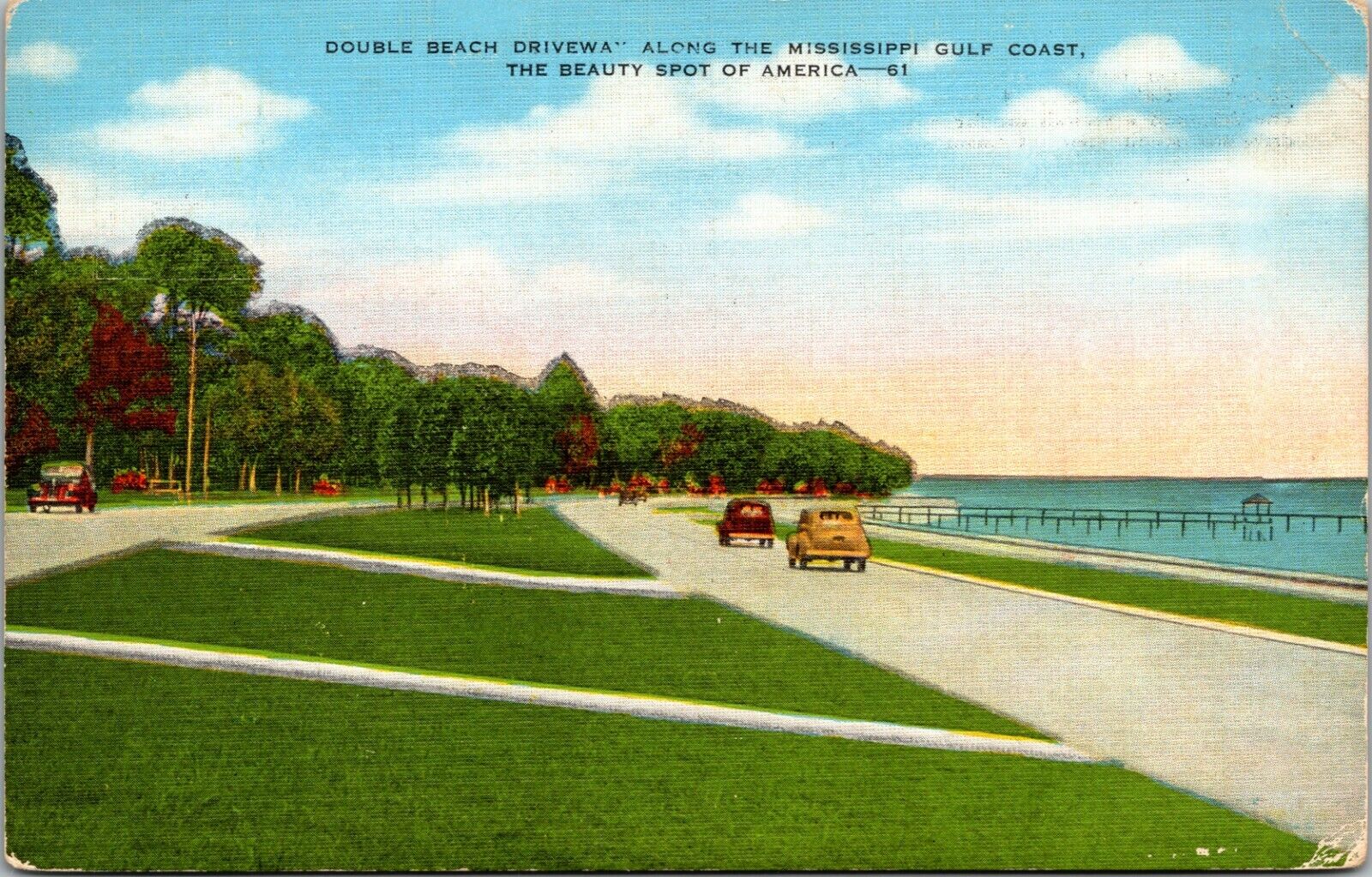Double Beach Driveway along the Mississippi Gulf Coast 