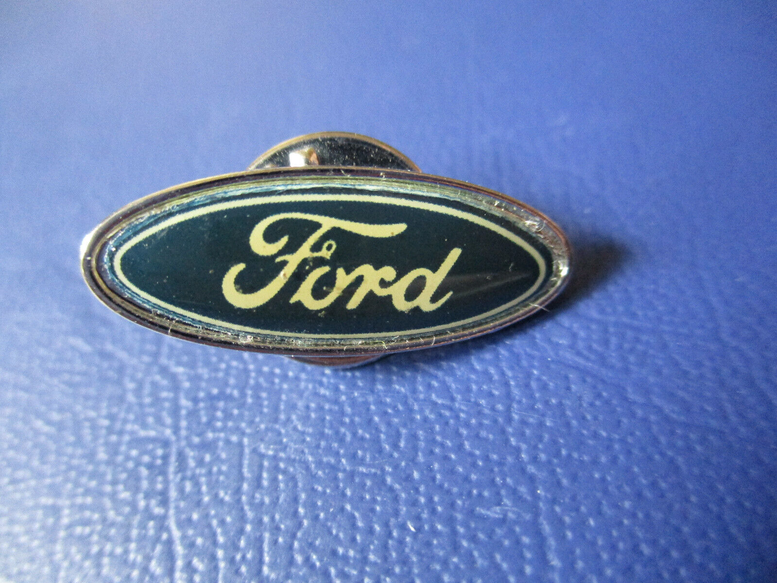 Ford Script Blue Enamel Logo Lapel Pin  Tie Tack 1 \
