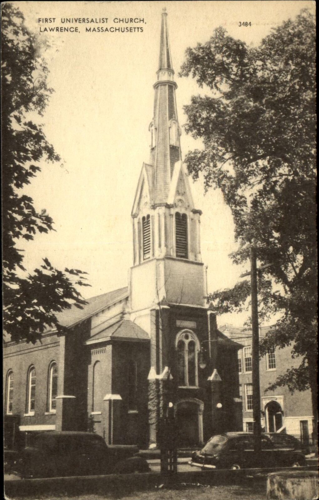 First Universalist Church Lawrence Massachusetts MA c1910