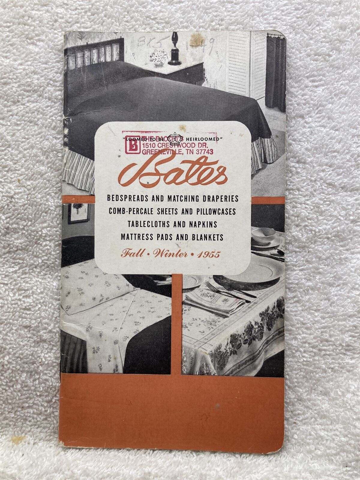 1955 Fall Winter Bates Bedding Sheets Pillowcases Bacchi\'s Greenville TN Catalog