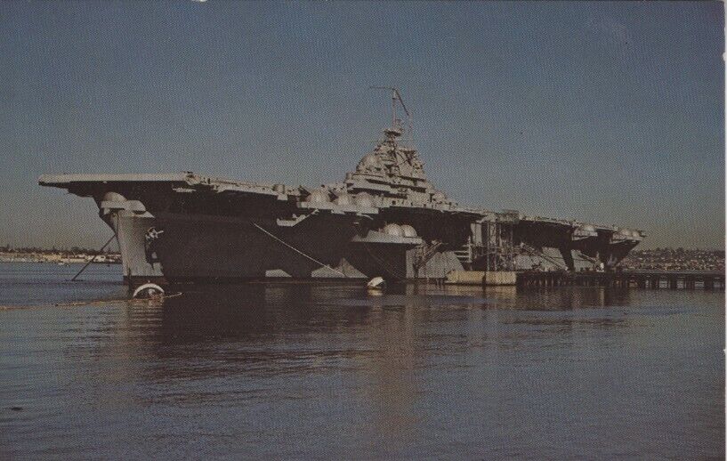 USS Bunker Hill CV 17 US Navy Ship Postcard