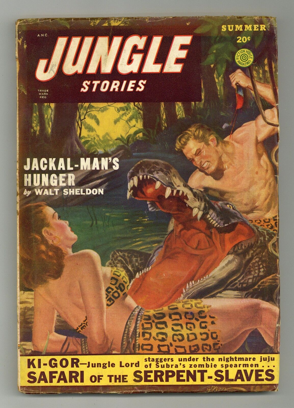 Jungle Stories Pulp 2nd Series Jun 1949 Vol. 4 #7 VG+ 4.5