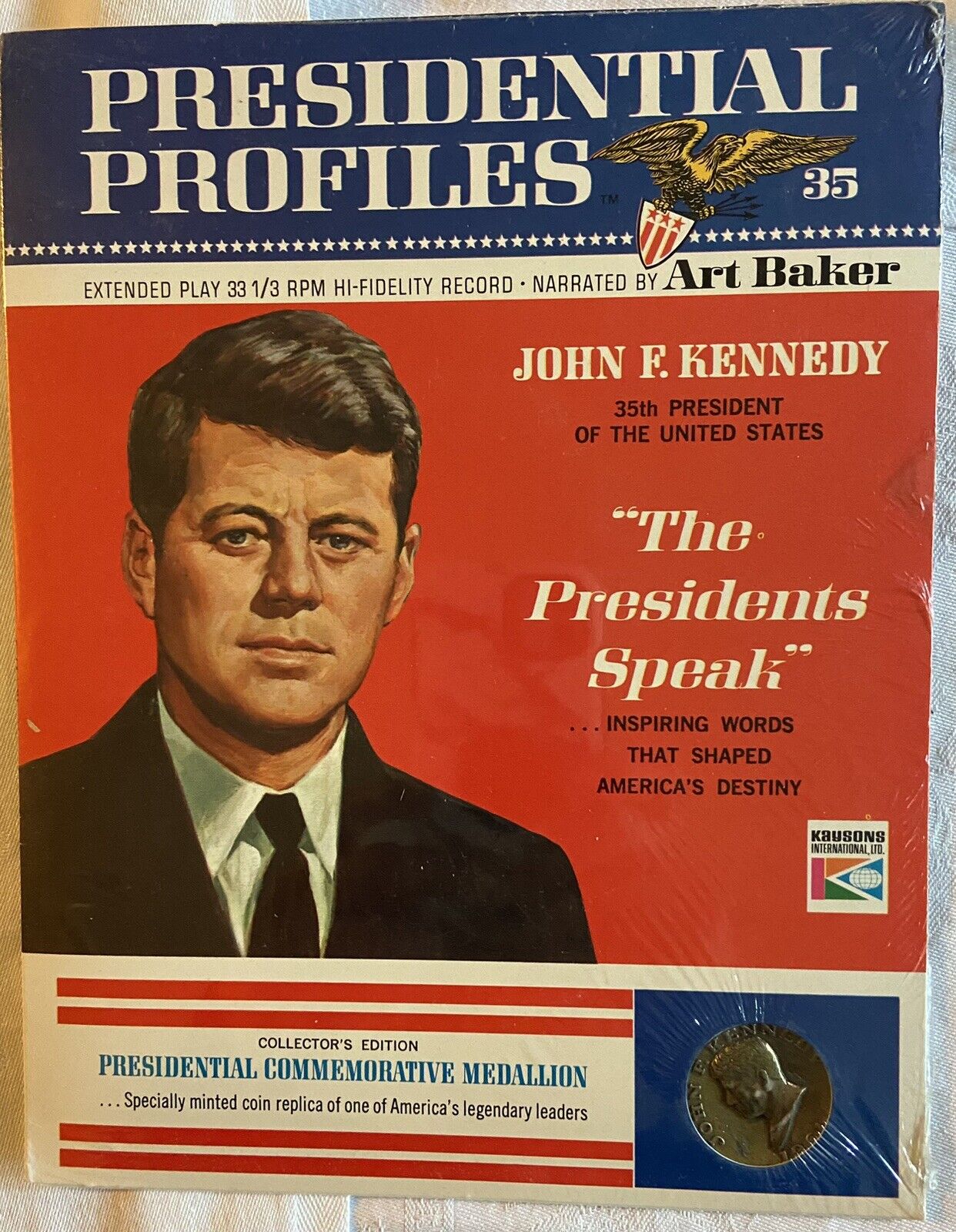 Presidential Profiles - Sealed John F Kennedy includes Record