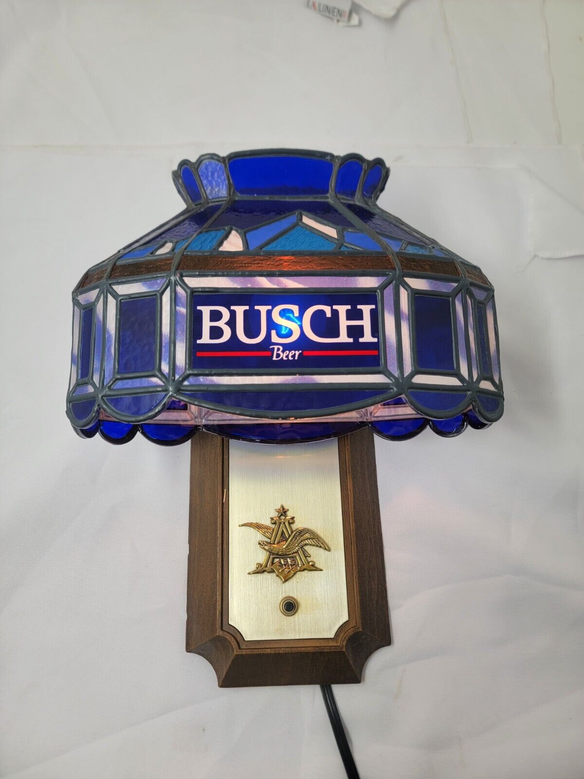 Vintage Bush Bar Light Faux Stained Glass Wall Lamp 15x10\