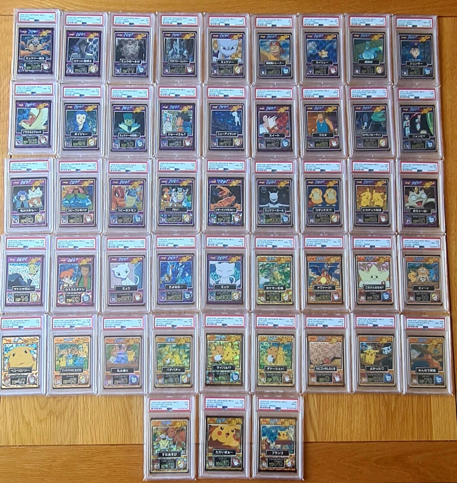 1998 Pokemon Complete PSA Graded Japanese Meiji Set