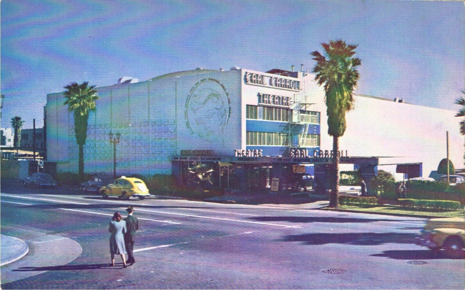 Postcard Chrome Earl Carroll\'s Theatre Restaurant Hollywood CA PC914